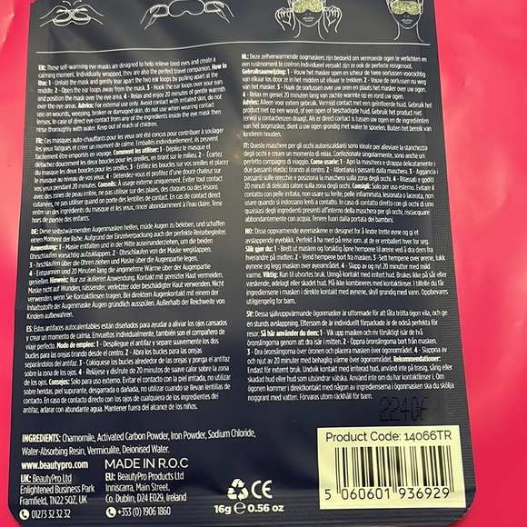 Beauty Pro Warming Eye Mask NEW - Picture 4 of 6